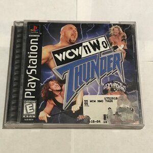 PS1 WCW nWo Thunder Playstation 1 Complete W/Manual
